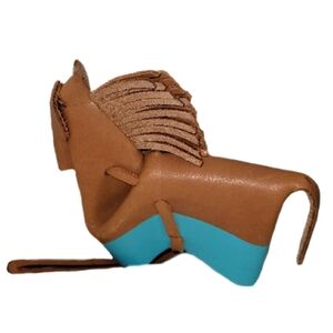 Fossil Bag Charm Horse Tan NWOT